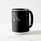 Phonetic Aphabet Pilot Cadet Airplane Gift Mok (Voorkant rechts)