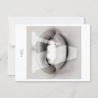 Phonetic Love Mouth Art V Briefkaart