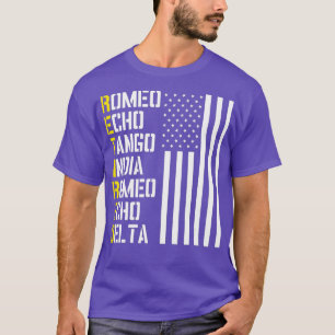 Phonetisch ontwerp van de militaire politiepiloot t-shirt