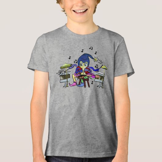 Phoney The Music Dude Tri-Blend Shirt (Voorkant)