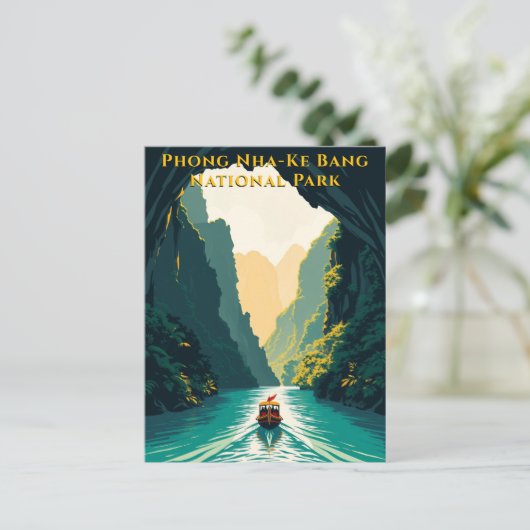 Phong Nha Vietnam River Travel Briefkaart (Staand voorkant)
