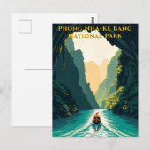 Phong Nha Vietnam River Travel Briefkaart (Voorkant / Achterkant)
