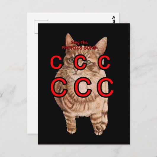 Phonics-briefkaart Briefkaart (Voorkant / Achterkant)