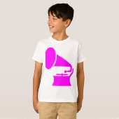 Phonograaf - Magenta T-shirt (Voorkant volledig)