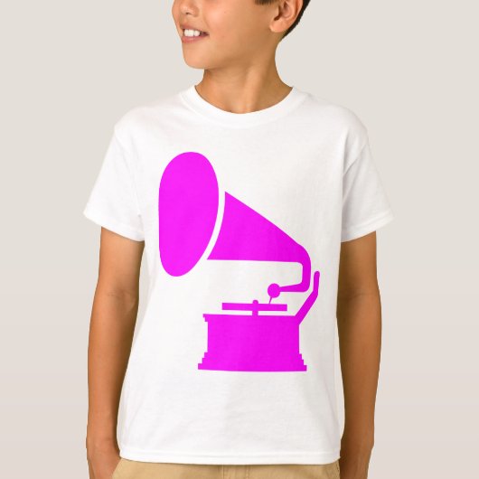 Phonograaf - Magenta T-shirt (Voorkant)