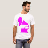 Phonograaf - Magenta T-shirt (Voorkant volledig)