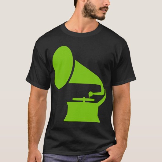 Phonograaf - Martian Green T-shirt (Voorkant)