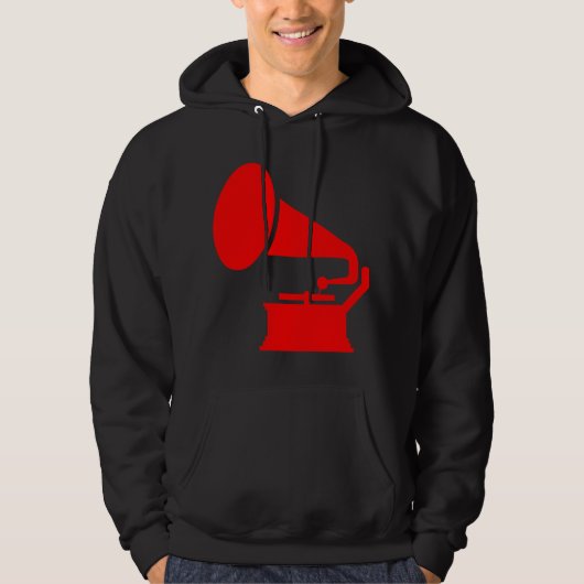 Phonograaf - Rood Hoodie (Voorkant)