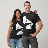 Phonograaf - Wit T-shirt (Unisex)