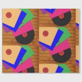 Phonograafrecords Cadeaupapier (Vlak)