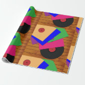 Phonograafrecords Cadeaupapier (Uitgerold)