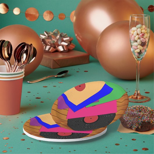 Phonograafrecords Papieren Bordje