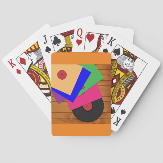 Phonograafrecords Pokerkaarten (Achterkant)