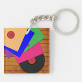 Phonograafrecords Sleutelhanger (Achterkant)