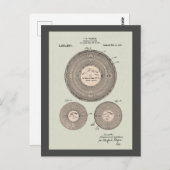 Phonograph Record Patent Briefkaart (Voorkant / Achterkant)