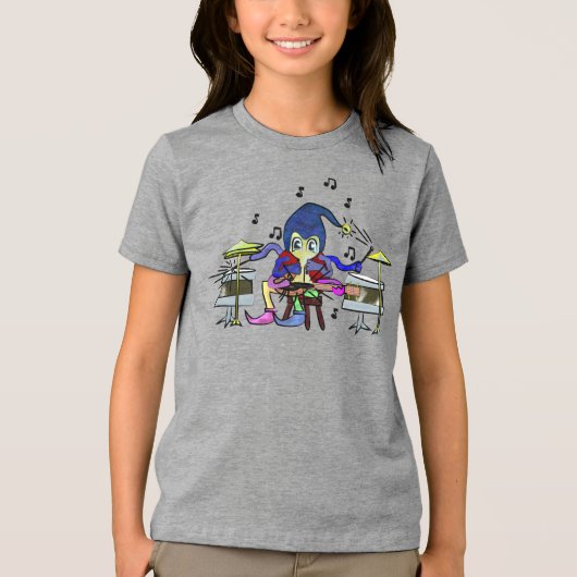 Phony De Muziekjongen Tri-Blend Shirt (Voorkant)