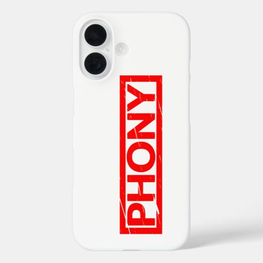 Phony Stamp Case-Mate iPhone Case (Achterkant)