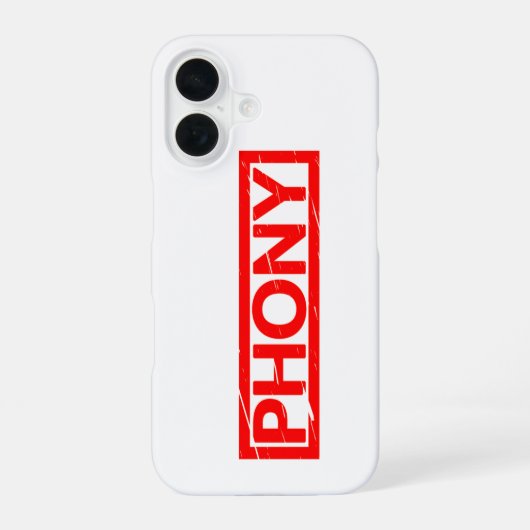 Phony Stamp iPhone 16 Hoesje (Achterkant)