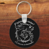 Phoogse Dagon Innsmouth Lovecraft Fish Horror Sleutelhanger (Voorkant)