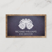 Phoropter | Oogarts | Achtergrond leder Visitekaartje (Voorkant)