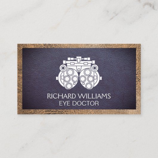 Phoropter | Oogarts | Leren Achtergrond Visitekaartje (Voorkant)