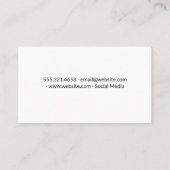 Phoropterapparatuur | Oogarts | Metaal Visitekaartje (Achterkant)