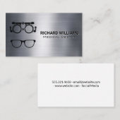 Phoropterapparatuur | Oogarts | Metaal Visitekaartje (Voorkant / Achterkant)