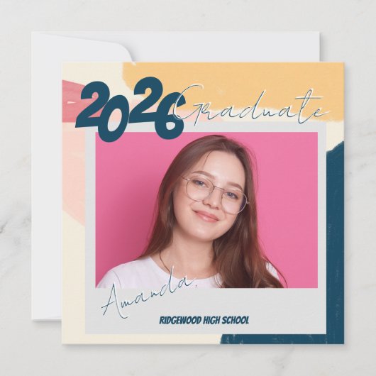 Photo 2026 Graduation Party Celebration Invitation (Voorkant)