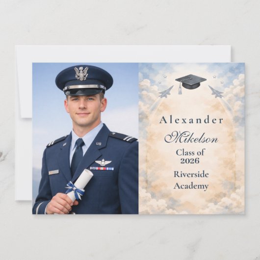 Photo Air Force Academy Graduation Aankondiging (Voorkant)