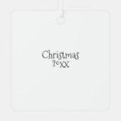 Photo and Custom Text Personalized Holly Metalen Ornament (Achterkant)