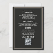 Photo and Details Card for Vellum Invitation Kaart (Achterkant)