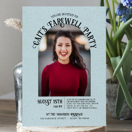 Photo Arch Afstuderen Farewell Party Invitation Kaart
