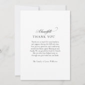 Photo Arch Christelijke begrafenis Dank u Bedankkaart (Achterkant)