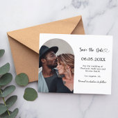 Photo arch modern wedding Save the Date Flyer