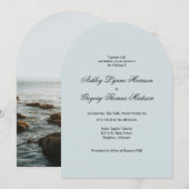 Photo Arch Shaped Wedding Invitation Kaart (Voorkant / Achterkant)