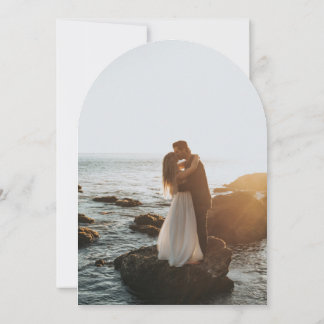 Photo Arch Shaped Wedding Invitation Kaart