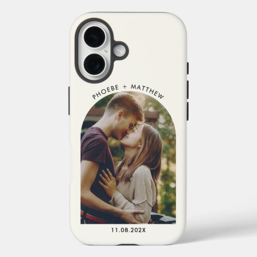 Photo Arch Verloving Keepsake gepersonaliseerd Case-Mate iPhone Case (Achterkant)