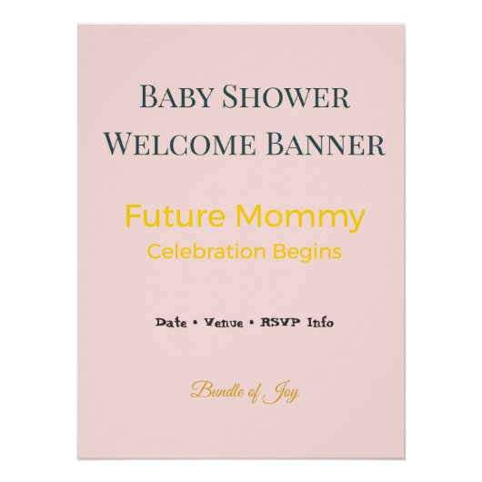 Photo Backdrop Family Gathering Keepsake | Elegant Perfect Poster (Voorkant)