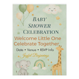 Photo Backdrop Family Gathering Keepsake | Elegant Perfect Poster