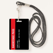 Photo Background Media Pass ID Badge (Achterkant met draagriem)