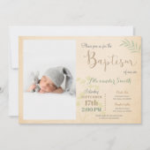 Photo Baptism Invitation Kaart (Voorkant)