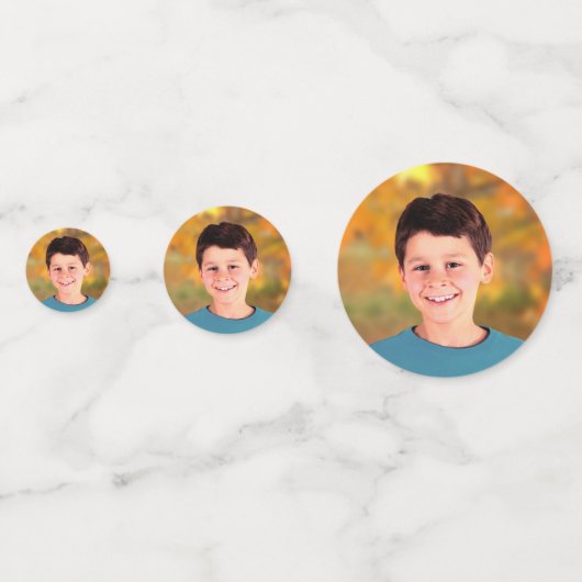 Photo Bar Mitzvah Paarse Waterverf Goudfolie Confetti (Voorkanten)