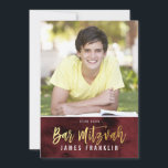 PHOTO BAR MITZVAH rode kastanjebruine waterverf go Kaart<br><div class="desc">door kat massard >> kat@simplysweetPAPERIE.com <<<< een trendy uitnodigingsontwerp voor de BAR MITZVAH Setup van uw kind als sjabloon is het eenvoudig voor u om uw eigen details toe te voegen of op de aanpassingsknop te drukken en tekst, lettertypen, grootten enz. toe te voegen of te wijzigen TIP: 1. Als...</div>