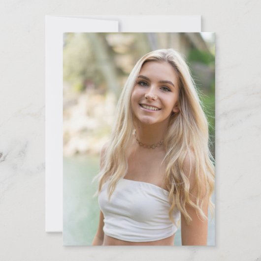 Photo BASE voor vellum overlay afstuderen Aankondiging (Voorkant)