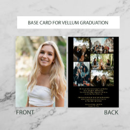 Photo BASE voor vellum overlay afstuderen Aankondiging