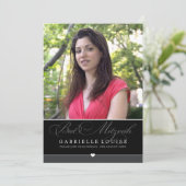 PHOTO BAT MITZVAH INVITE:: prachtig type 2 Kaart (Staand voorkant)