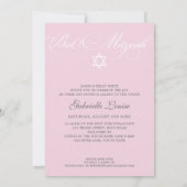 PHOTO BAT MITZVAH INVITE:: prachtig type 2 Kaart (Achterkant)