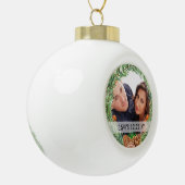 PHOTO BAUBLE - Xmas Wedding Anniversary Keepsake Keramische Bal Ornament (Links)