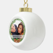 PHOTO BAUBLE - Xmas Wedding Anniversary Keepsake Keramische Bal Ornament (Rechts)