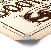  PHOTO-BEIDE Teken afdrukken Oud Westen Poster (Hoek)